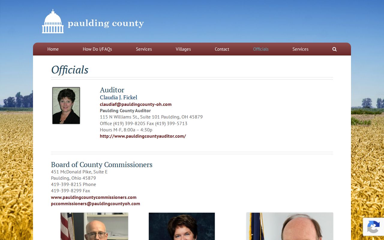 Paulding County court docket county officials directory