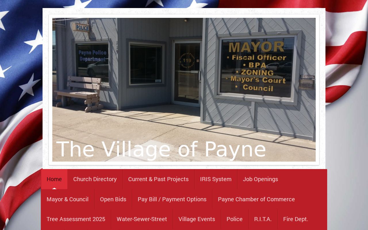 Payne court records context at the Village of Payne contact source